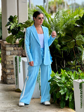 Load image into Gallery viewer, “Jackie&quot; Long Sleeve blazer And cargo Pants Matching Pants Set
