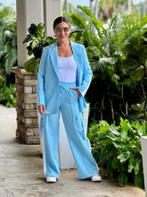 Load image into Gallery viewer, “Jackie&quot; Long Sleeve blazer And cargo Pants Matching Pants Set
