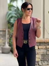 Load image into Gallery viewer, &quot;Abi&quot; Leather Vest
