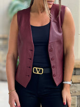 Load image into Gallery viewer, &quot;Abi&quot; Leather Vest
