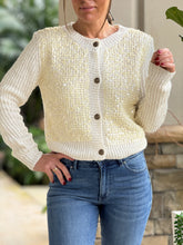 Load image into Gallery viewer, &quot;Olive&quot;  Sequins Sweater Cardigan
