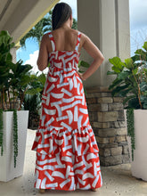 Load image into Gallery viewer, &quot;Mar De Lua&quot; Printed Sleeveless Dress
