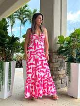 Load image into Gallery viewer, &quot;Mar De Lua&quot; Printed Sleeveless Dress
