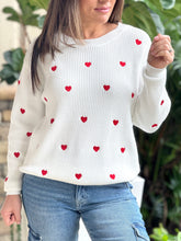 Load image into Gallery viewer, &quot;Wanda&quot; Heart Shape Long Sleeve Sweater
