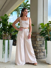 Load image into Gallery viewer, &quot;Ivy&quot; Sleeveless Corset Crop Top &amp;High Waisted Long Pants Set
