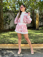 Load image into Gallery viewer, &quot;Filipa&quot;  Button Up Top And High Waisted Shorts Set
