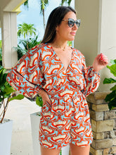 Load image into Gallery viewer, &quot;Amber&quot; Kimono Long Sleeve Romper
