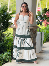 Load image into Gallery viewer, &quot;BLESS ME &quot; Sleeveless Printed Maxi Dress With Pockets
