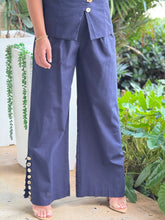 Load image into Gallery viewer, &quot;Amelia&quot; Multi Accent Button Detailed Straight Leg Trousers And Vest Set

