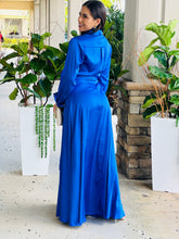 Load image into Gallery viewer, &quot;Mindy&quot; Long Sleeve Collar Wrap Dress
