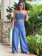 Load image into Gallery viewer, &quot;Mila&quot;  Halter Crop Top And Matching Pants
