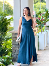 Load image into Gallery viewer, &quot;Angie&quot; Asymmetrical Wrinkled-effect Maxi Dress
