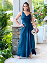Load image into Gallery viewer, &quot;Angie&quot; Asymmetrical Wrinkled-effect Maxi Dress
