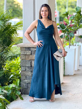 Load image into Gallery viewer, &quot;Angie&quot; Asymmetrical Wrinkled-effect Maxi Dress
