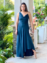 Load image into Gallery viewer, &quot;Angie&quot; Asymmetrical Wrinkled-effect Maxi Dress
