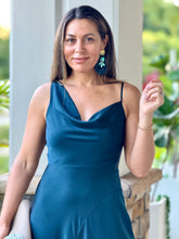 Load image into Gallery viewer, &quot;Angie&quot; Asymmetrical Wrinkled-effect Maxi Dress
