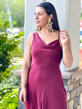 Load image into Gallery viewer, &quot;Angie&quot; Asymmetrical Wrinkled-effect Maxi Dress

