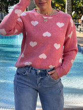 Load image into Gallery viewer, &quot;Wanda&quot; Heart Shape Long Sleeve Sweater
