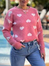 Load image into Gallery viewer, &quot;Wanda&quot; Heart Shape Long Sleeve Sweater
