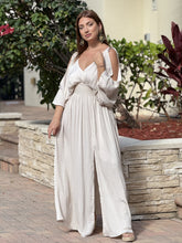 Load image into Gallery viewer, &quot;Andy&quot; Kimono Sleeve With A S lit On The Front Maxi Dress
