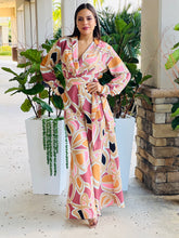 Load image into Gallery viewer, &quot;Jordana&quot; Abstract Shirt Jumpsuit
