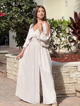 Load image into Gallery viewer, &quot;Andy&quot; Kimono Sleeve With A S lit On The Front Maxi Dress
