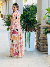 Load image into Gallery viewer, &quot;Jordana&quot; Abstract Shirt Jumpsuit
