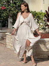 Load image into Gallery viewer, &quot;Andy&quot; Kimono Sleeve With A S lit On The Front Maxi Dress
