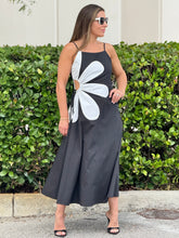 Load image into Gallery viewer, &quot;Sophia&quot; Sleeveless Side Cut-out Flower Detail Midi Dress
