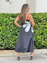 Load image into Gallery viewer, &quot;Sophia&quot; Sleeveless Side Cut-out Flower Detail Midi Dress
