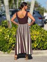 Load image into Gallery viewer, &quot;Lorie&quot; Striped Knitted Sleeveless Midi Dress
