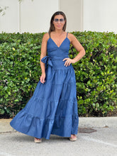 Load image into Gallery viewer, &quot;Ava&quot;  Sleeveless DenimMaxi Dress
