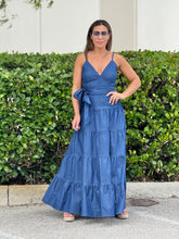 Load image into Gallery viewer, &quot;Ava&quot;  Sleeveless DenimMaxi Dress
