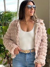 Load image into Gallery viewer, &quot;Annabelle&quot; Long sleeve open front faux fur jacket
