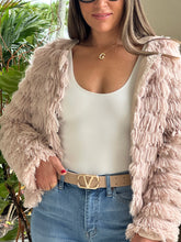Load image into Gallery viewer, &quot;Annabelle&quot; Long sleeve open front faux fur jacket

