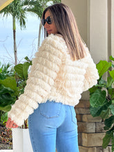 Load image into Gallery viewer, &quot;Annabelle&quot; Long sleeve open front faux fur jacket
