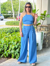 Load image into Gallery viewer, &quot;Anais&quot; Denim High Waisted Pants And Matching Crop Top
