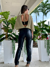 Load image into Gallery viewer, &quot;Sophie&quot; Open Back Metallic Sweater
