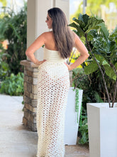 Load image into Gallery viewer, &quot;Marcelle&quot; Flower Pattern Knit Bodysuit Skirt 2-pc Set
