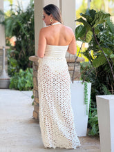 Load image into Gallery viewer, &quot;Marcelle&quot; Flower Pattern Knit Bodysuit Skirt 2-pc Set
