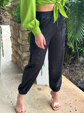 Load image into Gallery viewer, &quot;Dulce&quot; Satin Cargo Jogger Pants
