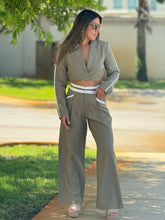 Load image into Gallery viewer, &quot;Ambar&quot; Crop Blazer And High Waisted Pants Set
