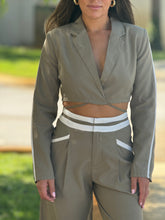 Load image into Gallery viewer, &quot;Ambar&quot; Crop Blazer And High Waisted Pants Set
