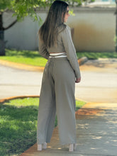 Load image into Gallery viewer, &quot;Ambar&quot; Crop Blazer And High Waisted Pants Set
