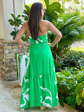 Load image into Gallery viewer, &quot;Cassy&quot; Metal Trim Halter Neck Maxi Dress
