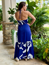 Load image into Gallery viewer, &quot;Cassy&quot; Metal Trim Halter Neck Maxi Dress
