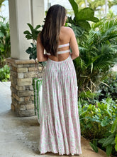 Load image into Gallery viewer, &quot;Abril&quot; Blossom Twisted Ruched Bust Maxi Dress

