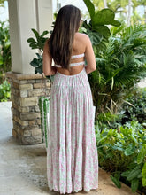 Load image into Gallery viewer, &quot;Abril&quot; Blossom Twisted Ruched Bust Maxi Dress
