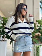 Load image into Gallery viewer, &quot;Myrian&quot; Striped Long Sleeve Sweater
