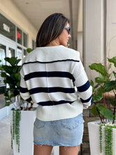 Load image into Gallery viewer, &quot;Myrian&quot; Striped Long Sleeve Sweater
